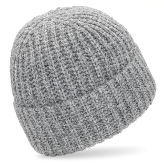 ALPAWOOL® Baby Big & Light Damen und Herren Mütze Hellgrau (NFA10)