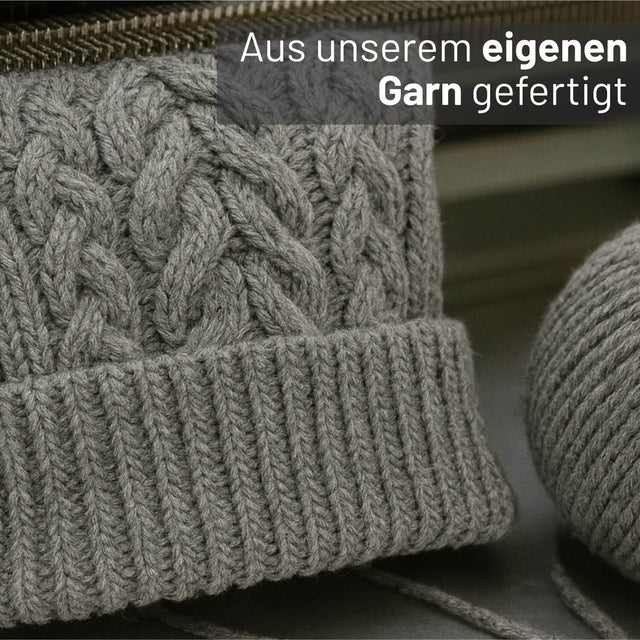 ALPAWOOL® Baby 50 Damen und Herren Mütze Hellgrau (NFA10)