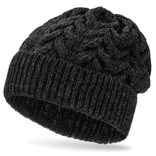 ALPAWOOL® Baby 50 Damen und Herren Mütze Anthrazit (NFA14)