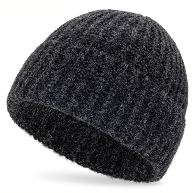 ALPAWOOL® Baby Big & Light Damen und Herren Mütze Anthrazit (NFA14)