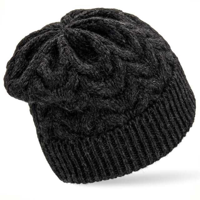 ALPAWOOL® Baby 50 Damen und Herren Mütze Anthrazit (NFA14)