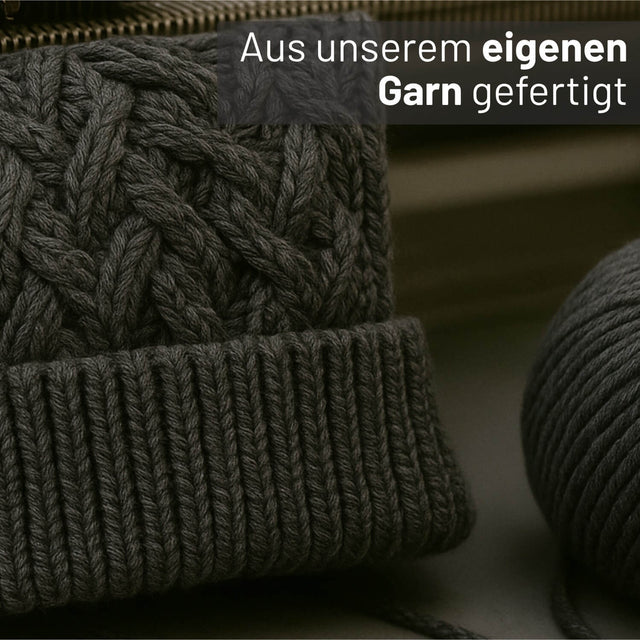 ALPAWOOL® Baby 50 Damen und Herren Mütze Anthrazit (NFA14)