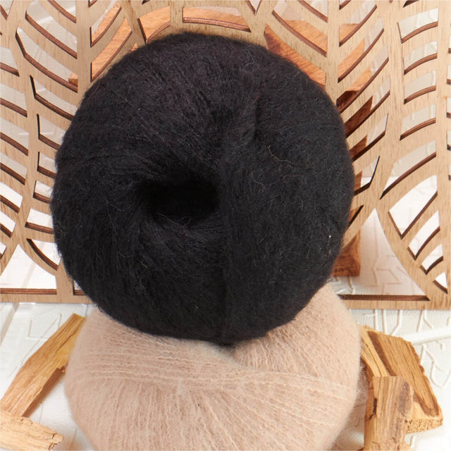 Alpawool® Baby Brushed NFA15 - 4x50g Alpakawolle Schwarz