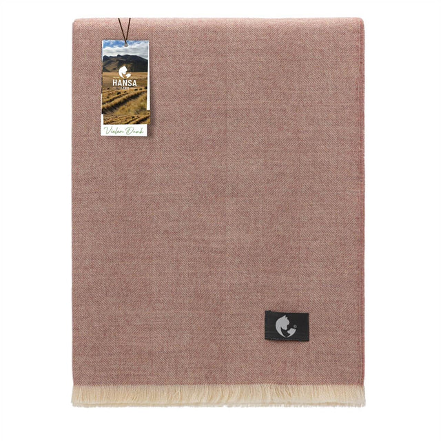 Baby Alpaka Plaid Decke Misty Rose Weave