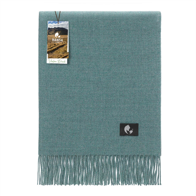 Baby Alpaka Plaid Decke Forest Mist Melange