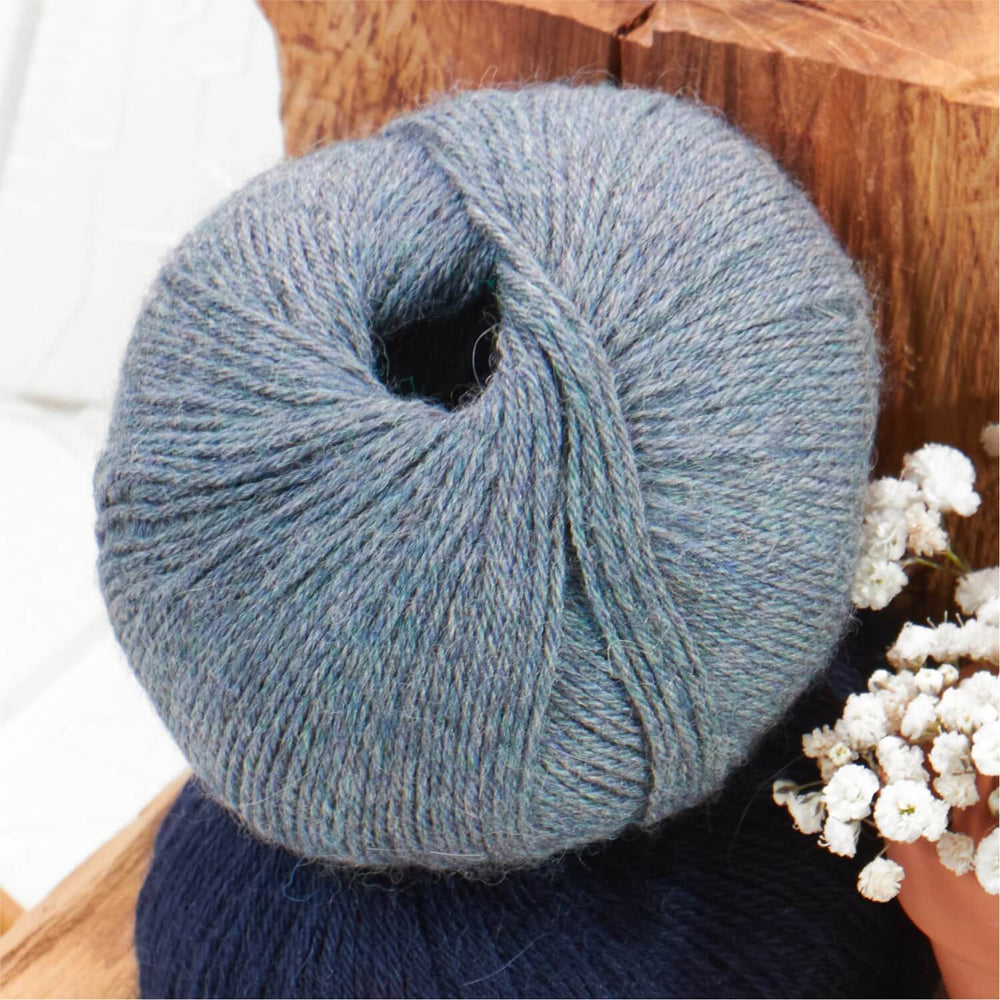 Alpawool® Royal 200 Fingering HF241 - 4x50g Alpakawolle Gletscher Melange