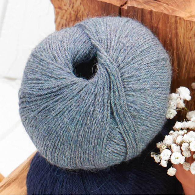Alpawool® Royal 200 Fingering HF241 - 4x50g Alpakawolle Gletscher Melange