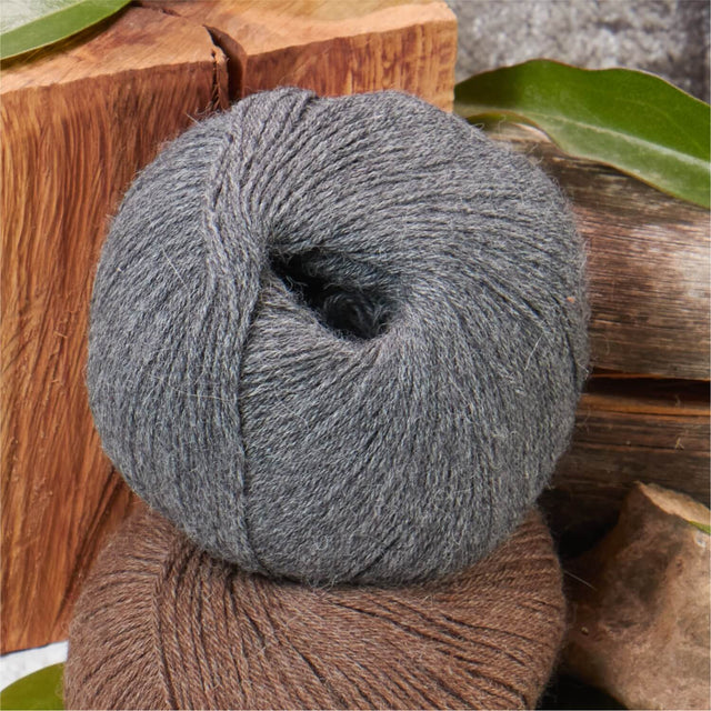 Alpawool® Royal 200 Fingering NFA12 - 4x50g Alpakawolle Dunkelgrau