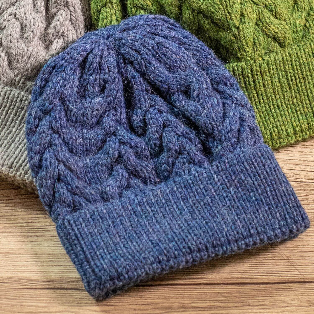 ALPAWOOL® Baby 50 Knit Set Hat Dark Blue Melange HF236