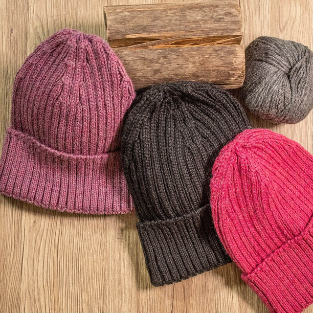 ALPAWOOL® Baby 100 Strick-Set Mütze Orange Melange HF149