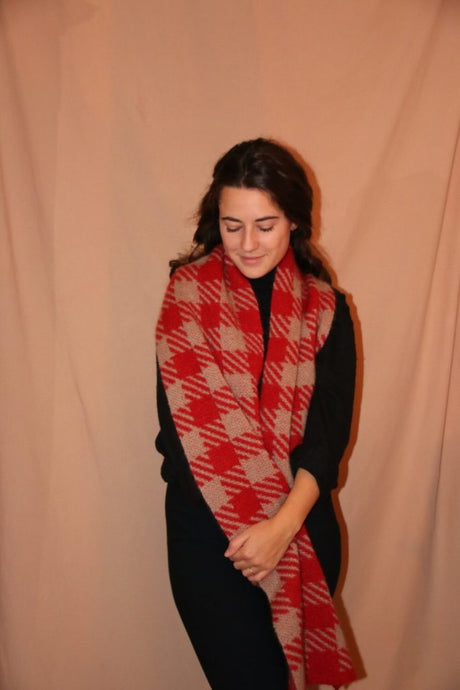 Jacquardtechnik, Strickmaschine und Mohair