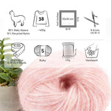 Alpawool® Baby 50 Light HF161 - 6er Set Alpakawolle Perlrosa Melange