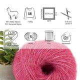 Alpawool® Baby 50 Light HF191 - 6er Set Alpakawolle Himbeersahne Melange