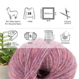 Alpawool® Baby 50 Light HF197 - 6er Set Alpakawolle Beere Melange