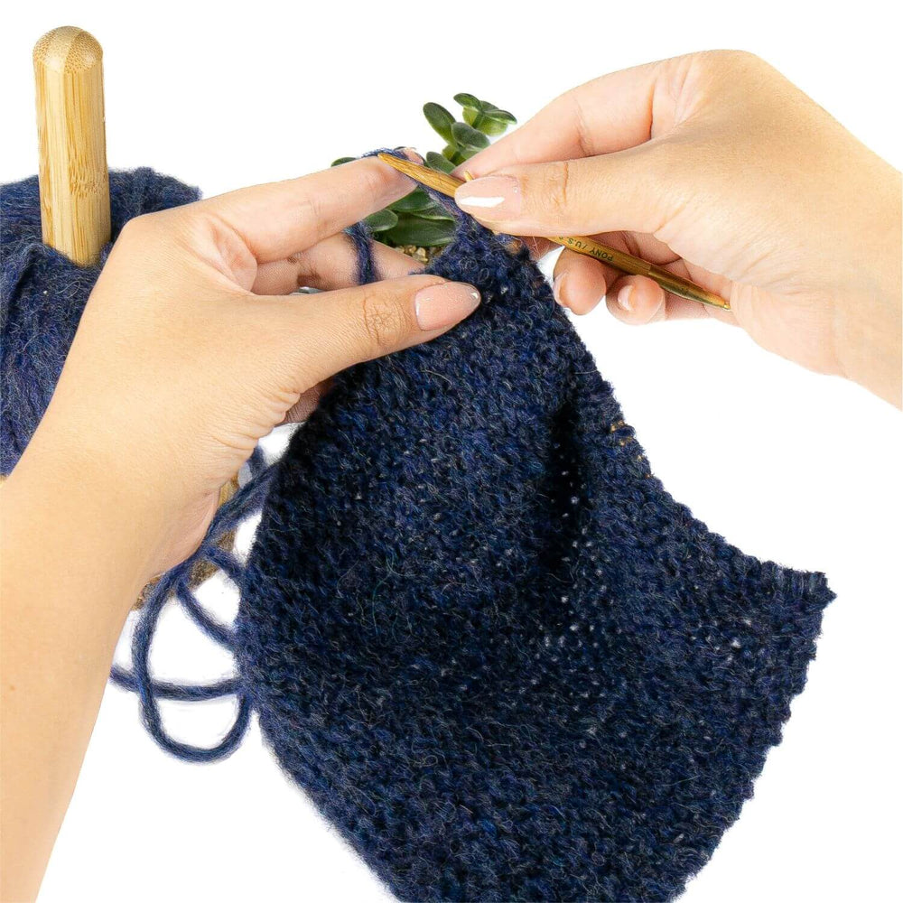 Alpawool® Baby 50 Light HF236 - 6er Set Alpakawolle Dunkelblau Melange