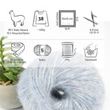 Alpawool® Baby 50 Light HF241 - 6er Set Alpakawolle Gletscher Melange