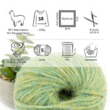 Alpawool® Baby 50 Light HF283 - 6er Set Alpakawolle Lindenblüte Melange