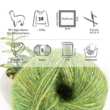Alpawool® Baby 50 Light HF285 - 6er Set Alpakawolle Mittelgrün Melange