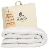 ALPAWOOL® Herbst Winter warme Bettdecke 135 x 200 cm 1.400 g Premium Alpaka Vers. 2.0