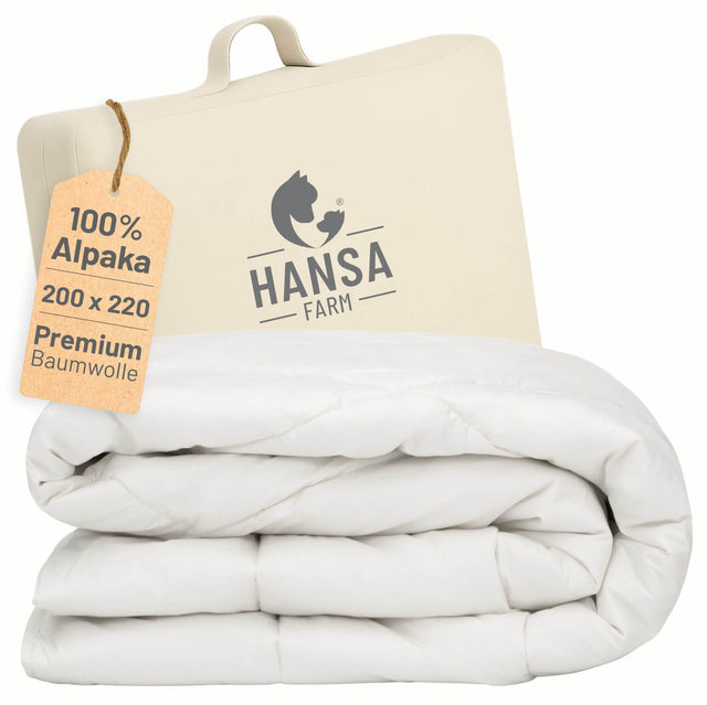 ALPAWOOL® Winter extra warme Bettdecke 200 x 220 cm 3.100 g Premium Alpaka Vers. 2.0