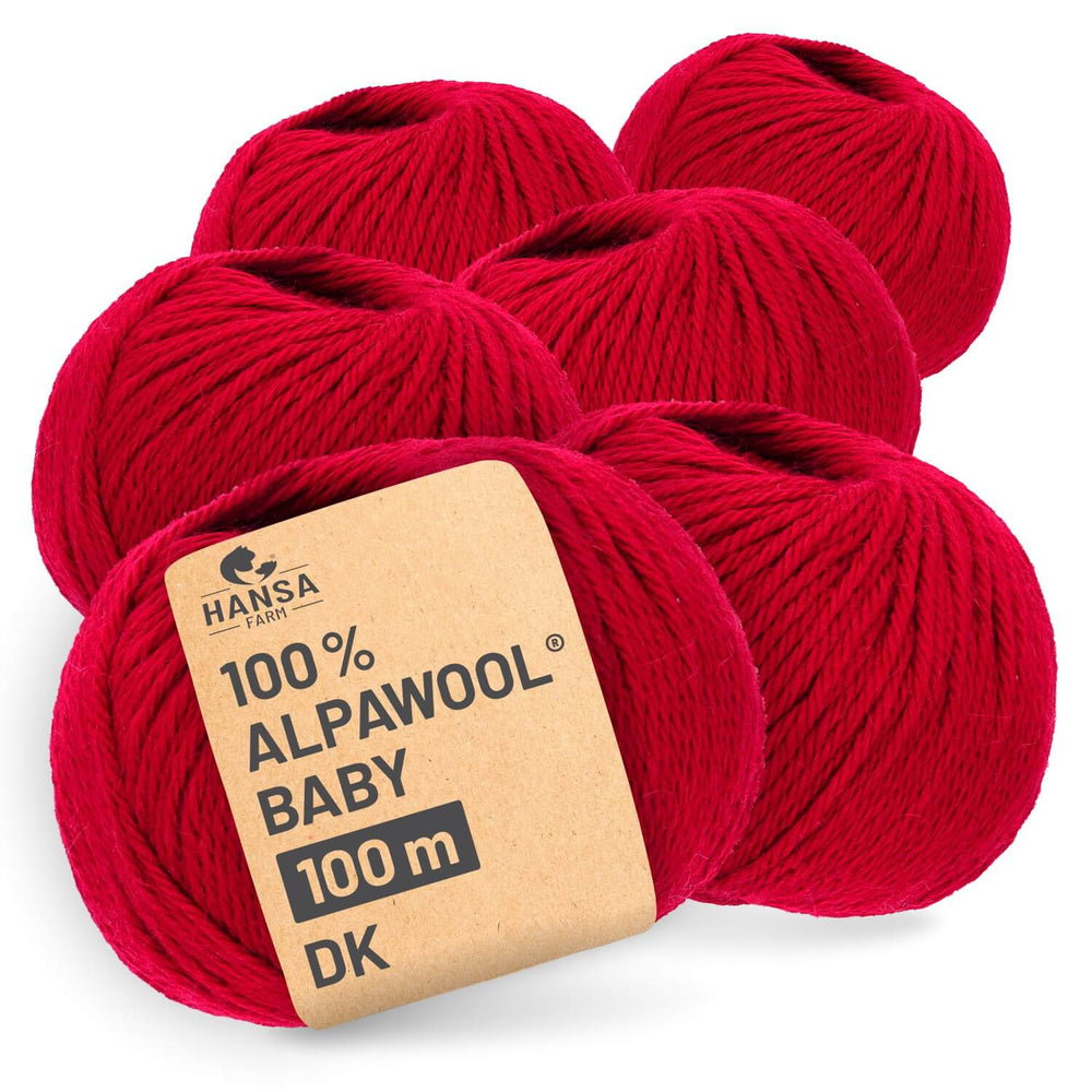 Baby Alpakawolle DK Rot CF177