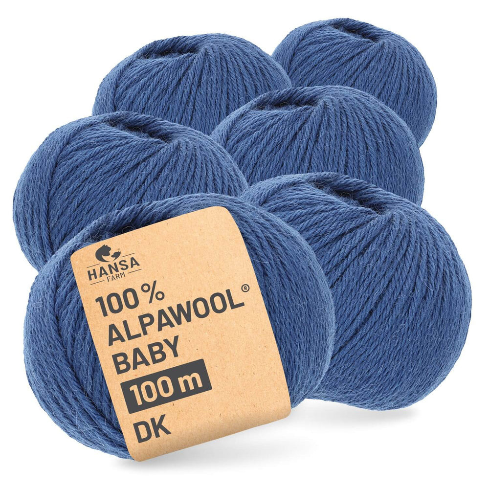 Alpawool® Baby 100 DK CF245 - 6x50g alpaca wool denim blue