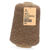 Alpawool® Baby 100 DK NFA06 - 500g Alpaca Wool Cone Brown