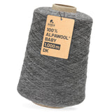 Alpawool® Baby 100 DK NFA12 - 500g Alpaca Wool Cone Dark Grey