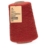 Alpawool® Baby 100 DK HF149 - 500g Alpaca Wool Cone Orange Melange