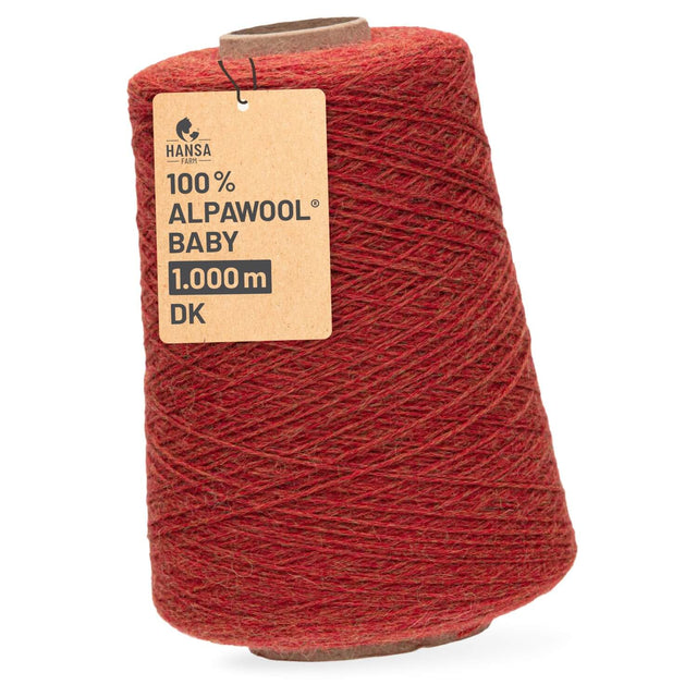 Alpawool® Baby 100 DK HF149 - 500g Alpaca Wool Cone Orange Melange