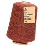 Alpawool® Baby 100 DK HF158 - 500g Alpaca Wool Cone Autumn Leaves Melange