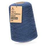 Alpawool® Baby 100 DK CF245 - 500g Alpaca Wool Cone Denim Blue