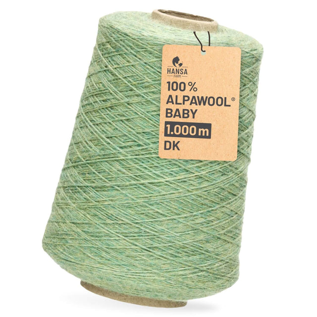 Alpawool® Baby 100 DK HF283 - 500g Alpaca Wool Cone Linden Blossom Melange