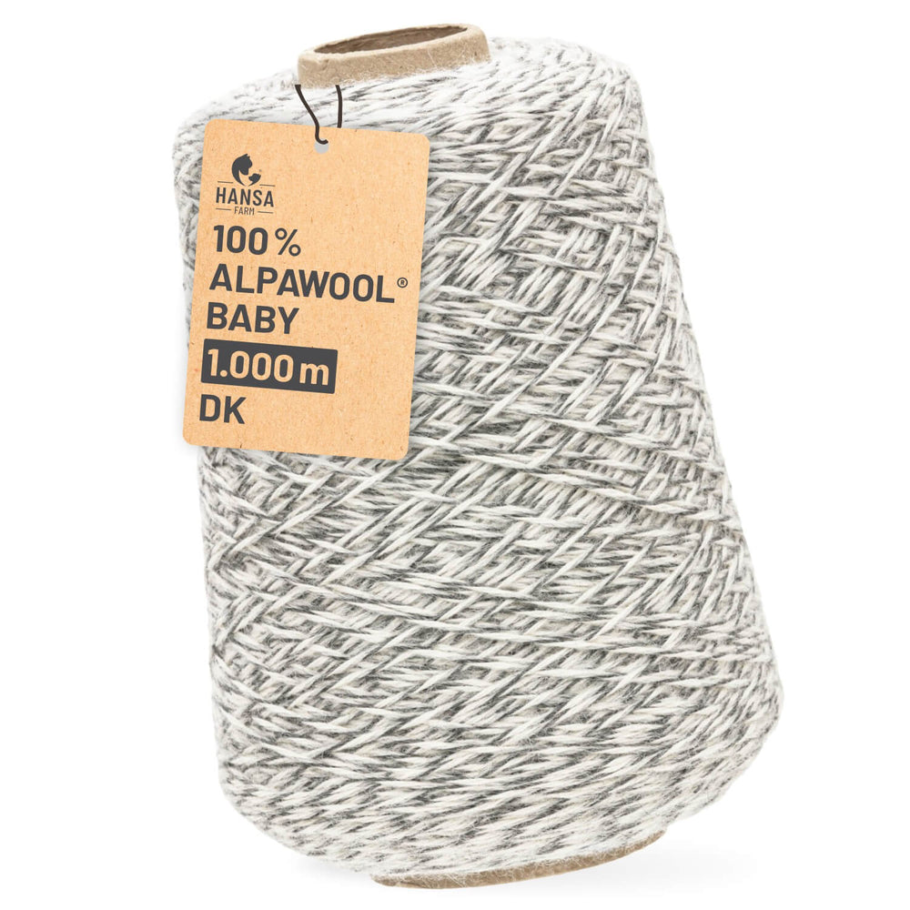 Alpawool® Baby 100 DK NFX010 - 500g Alpakawolle Kone Schneeleopard