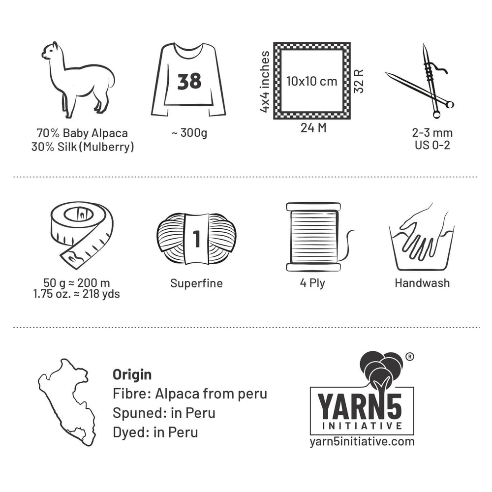 Alpawool® Baby Silk NFA02 - 4x50g Alpakawolle Beige