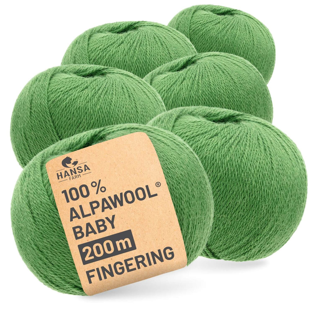 Alpawool® Baby 200 Fingering CF284 - 6x50g Alpakawolle Salbei