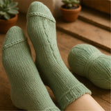 alpacare® Baby Socks waschbar HF283 - 2x112g Alpakawolle Lindenblüte Melange