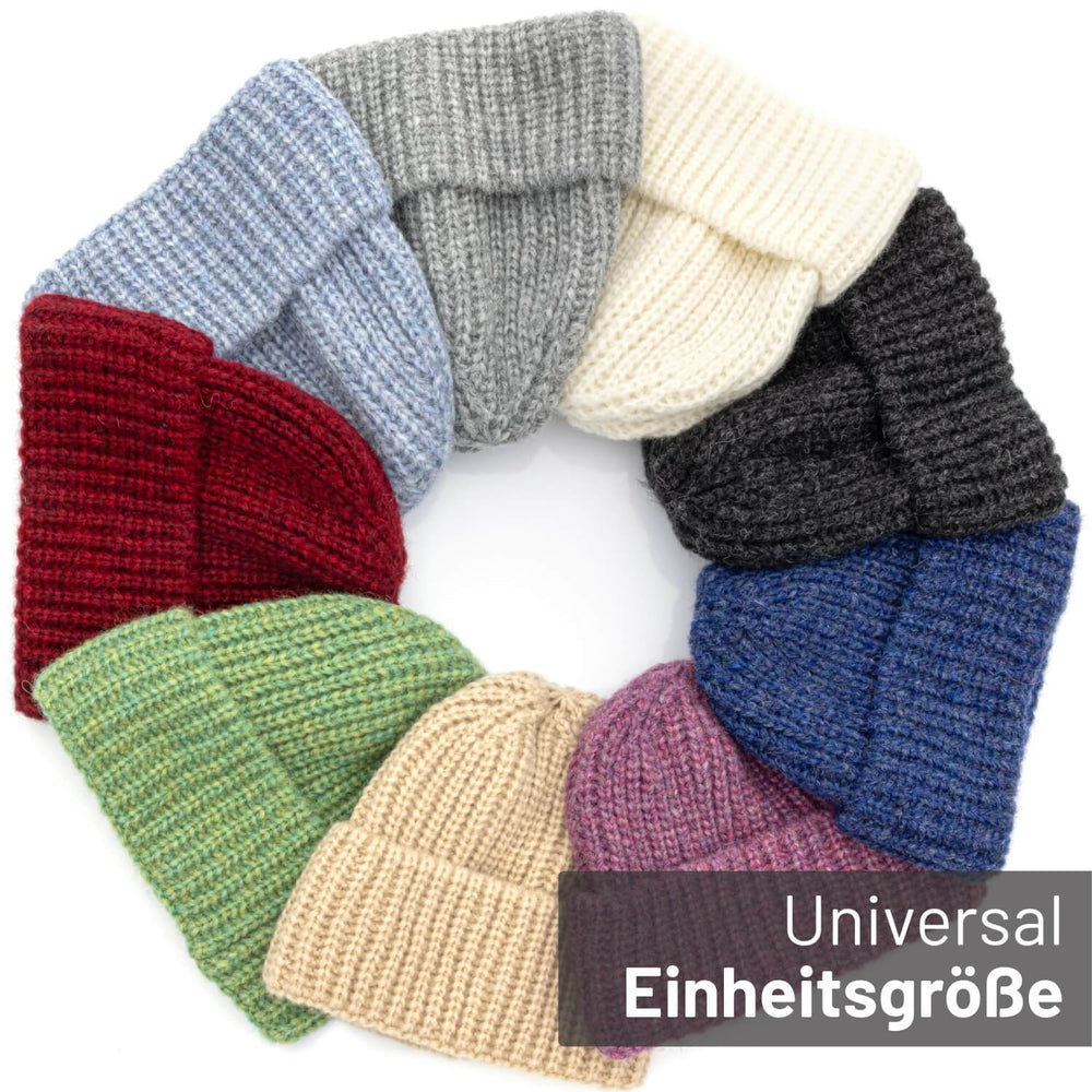 ALPAWOOL® Baby Big & Light Damen und Herren Mütze Beere Melange (HF197)