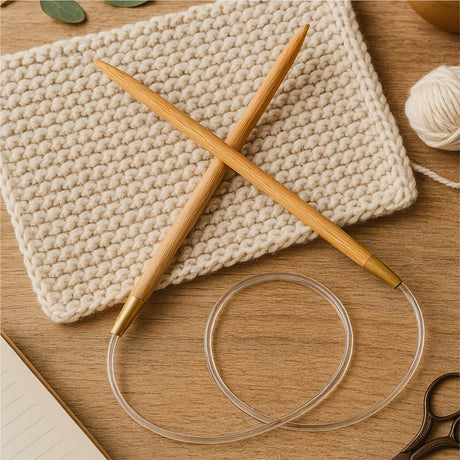PONY® Bamboo circular knitting needle 6.00 mm / 80 cm