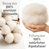 ALPAWOOL® Herbst Winter warme Bettdecke 200 x 200 cm 2.000 g Premium Alpaka Vers. 2.0