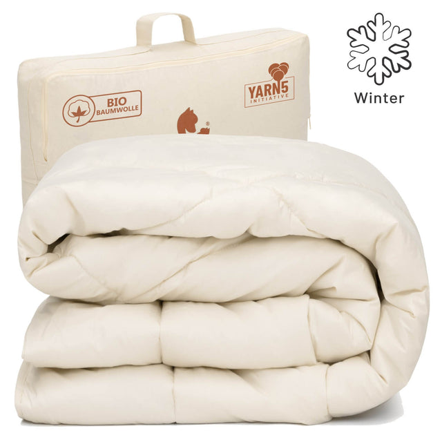 Couette biologique d'hiver extra chaude ALPAWOOL® 155 x 220 cm 2 400 g Premium Alpaca Vers 2.0.