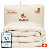 ALPAWOOL® warme Ganzjahr Bio-Bettdecke 160 x 210 cm 1.700 g Premium Alpaka Vers. 2.0