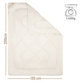 ALPAWOOL® Autumn Winter Warm Organic Duvet 135 x 200 cm 1,400 g Premium Alpaca Version 2.0