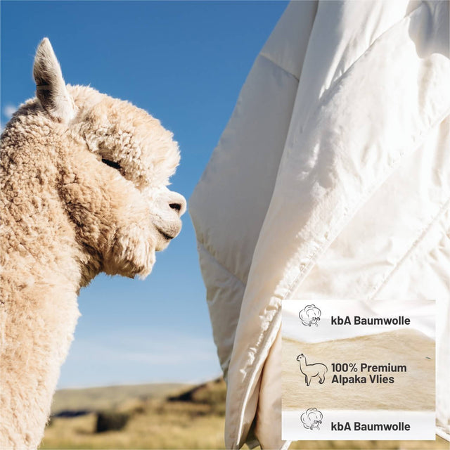 ALPAWOOL® extra warm winter organic duvet 135 x 200 cm 1,900 g Premium Alpaca Vers. 2.0