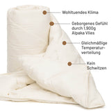 ALPAWOOL® extra warm winter organic duvet 135 x 200 cm 1,900 g Premium Alpaca Vers. 2.0