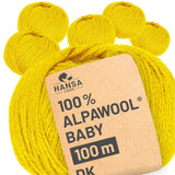 Alpawool® Baby 100 DK CF133 - 6x50g Alpakawolle Dopamine Rush