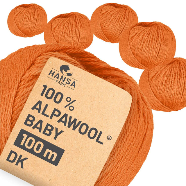 Alpawool® Baby 100 DK CF146 - 6x50g Alpakawolle Electric Joy