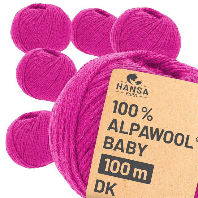 Alpawool® Baby 100 DK CF193 - 6x50g Alpakawolle Main Character