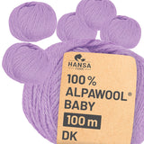 Alpawool® Baby 100 DK CF212 - 6x50g Alpakawolle Soft Scape