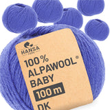 Alpawool® Baby 100 DK CF221 - 6x50g Alpakawolle After Rain